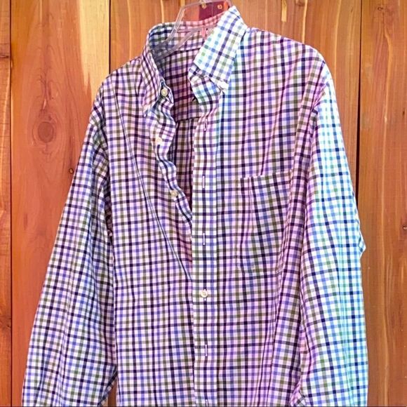 Mens size Medium long sleeve button up shirt from Jos. A. Bank - Picture 4 of 7
